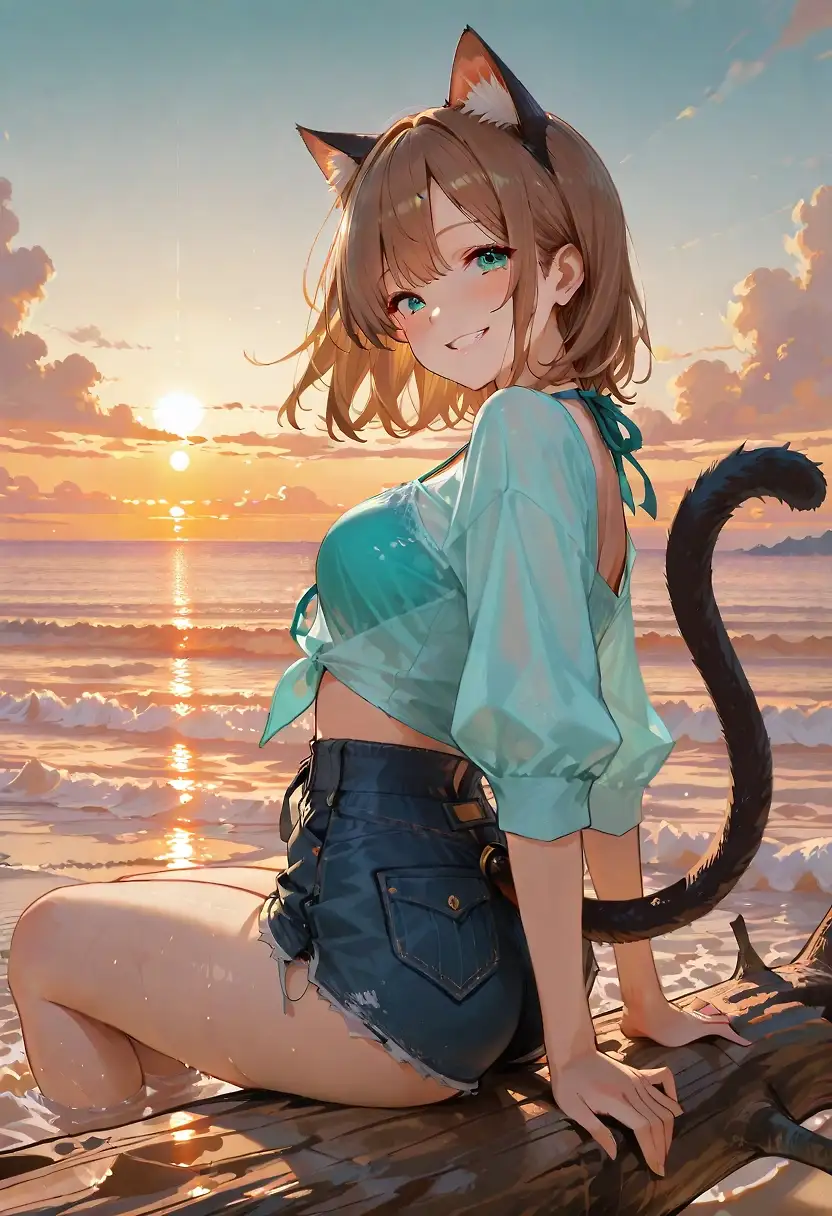 AI art 'ฅ^•ﻌ•^ฅ'