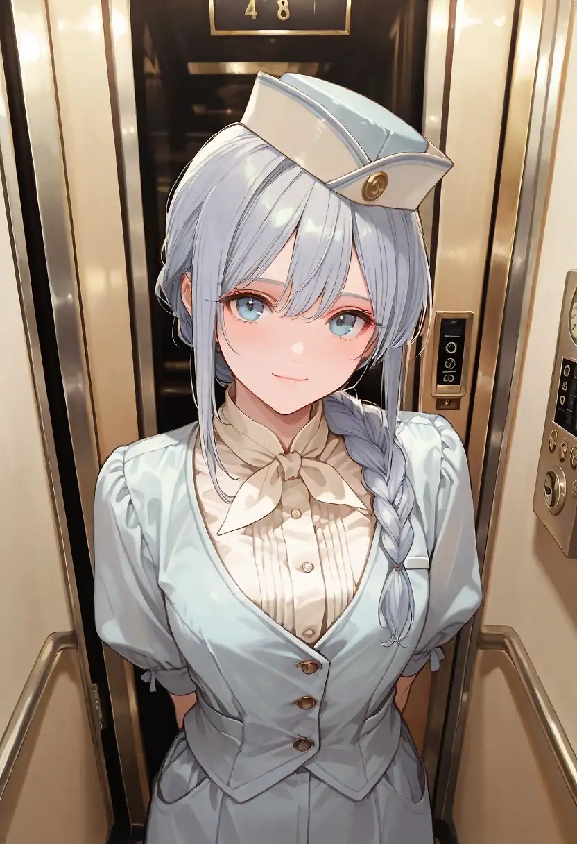 AI art "Vintage elevator service"