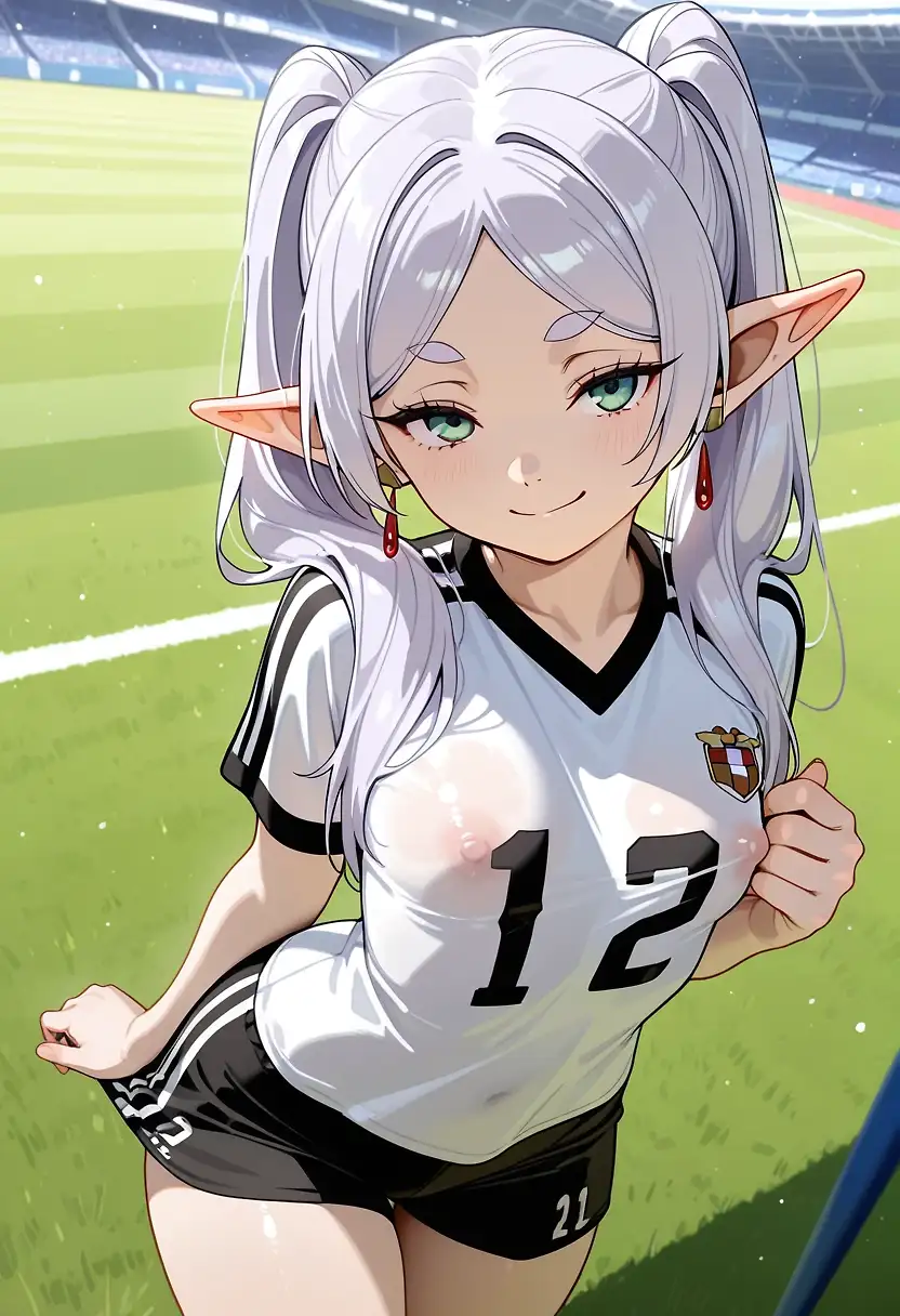 AI art "Frieren is jealous for your attention"