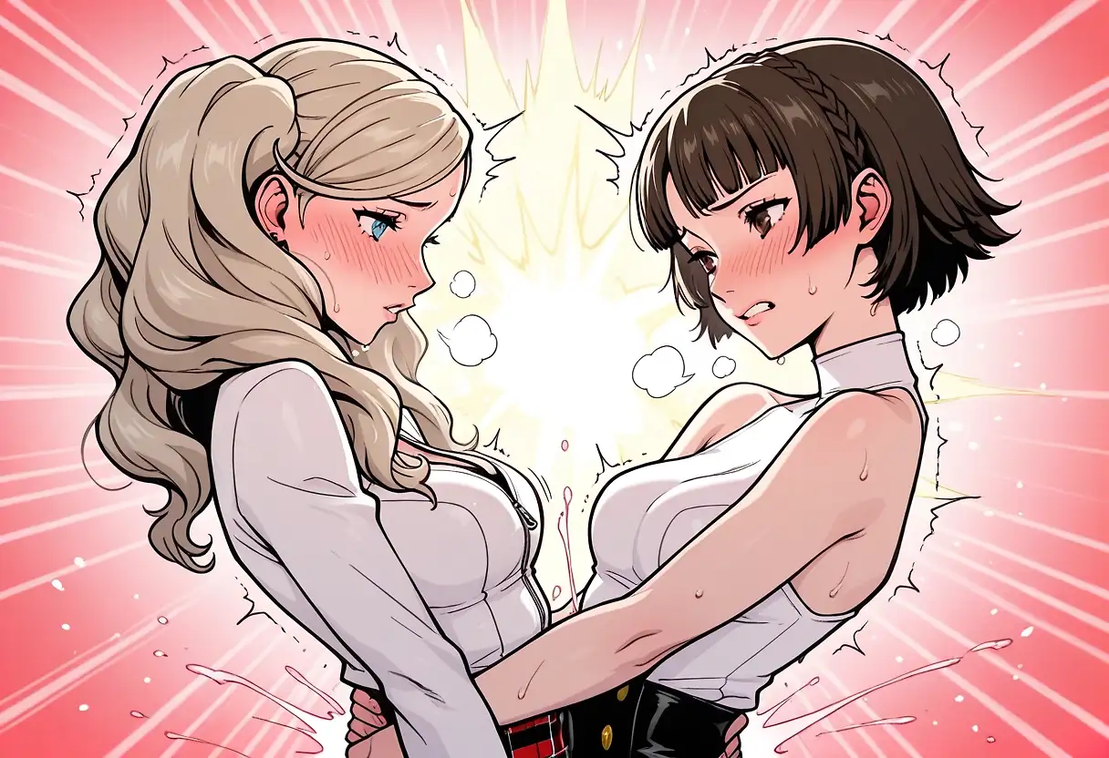 AI art "Ann x Makoto's Affection (Persona 5)"