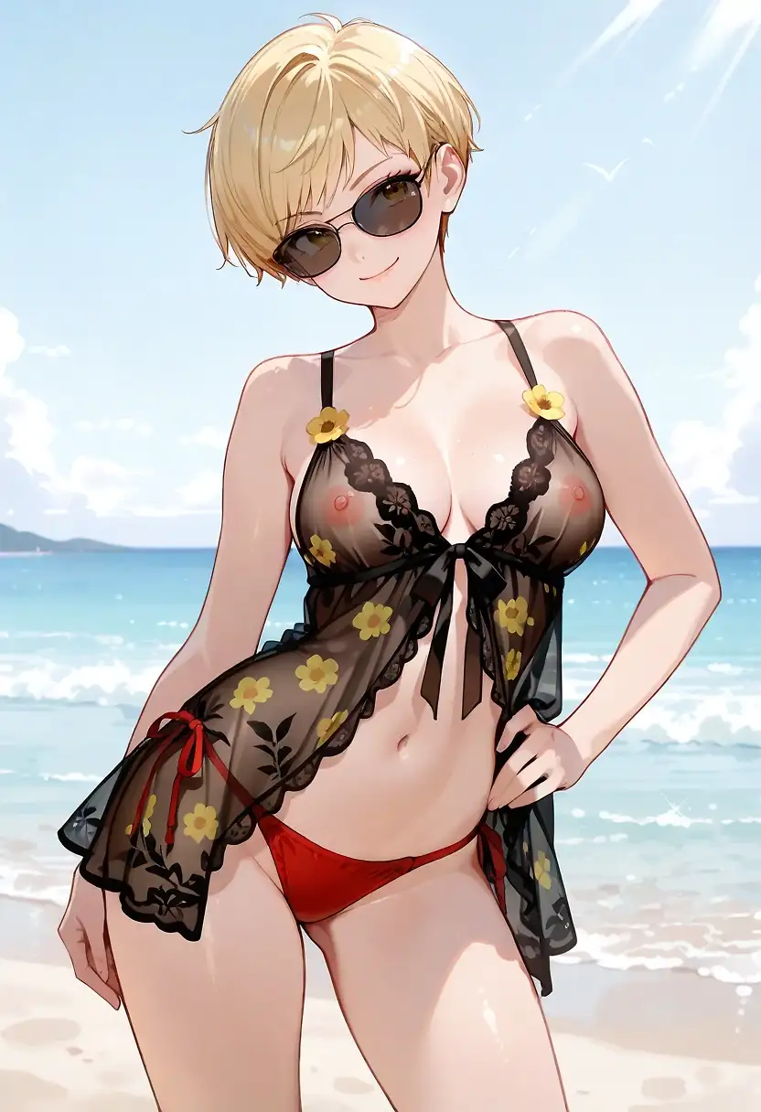 AI art "Beach Bukkake"