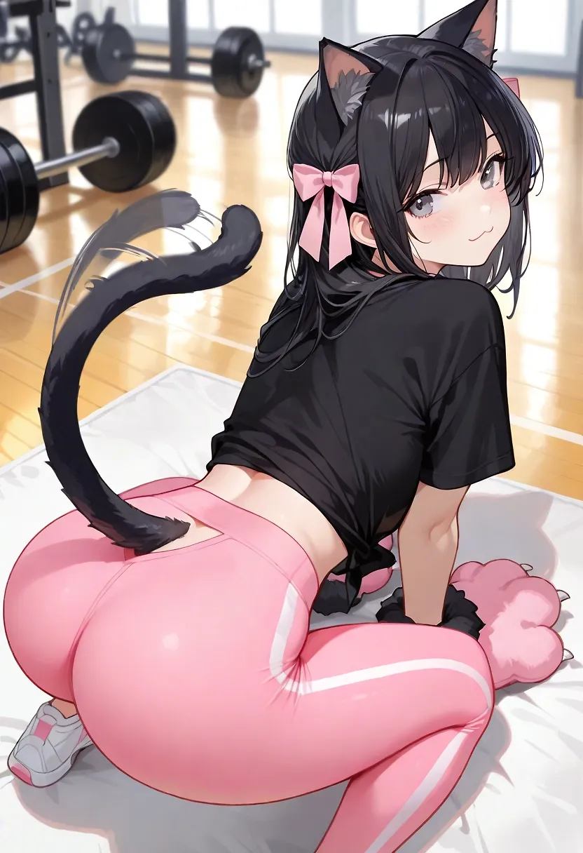 Neko Girl Needs Help Stretching!