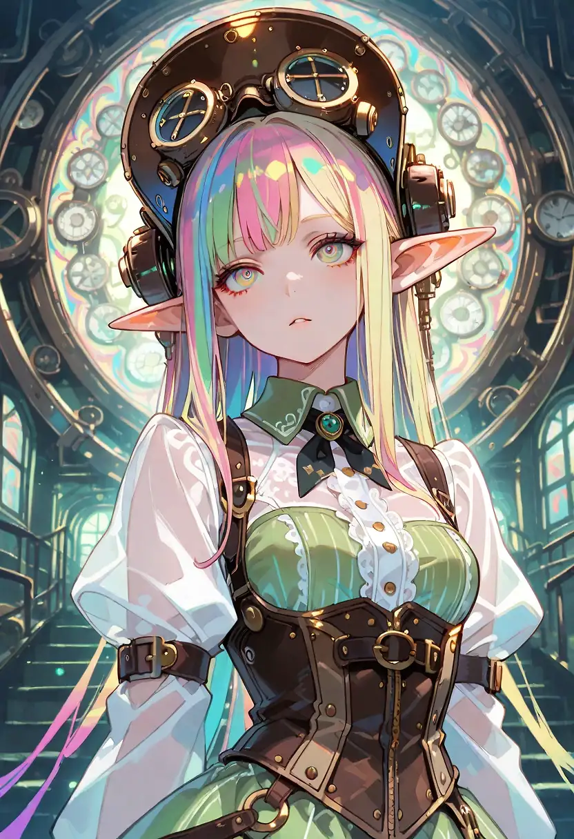 AI art "Prequel steampunk story"