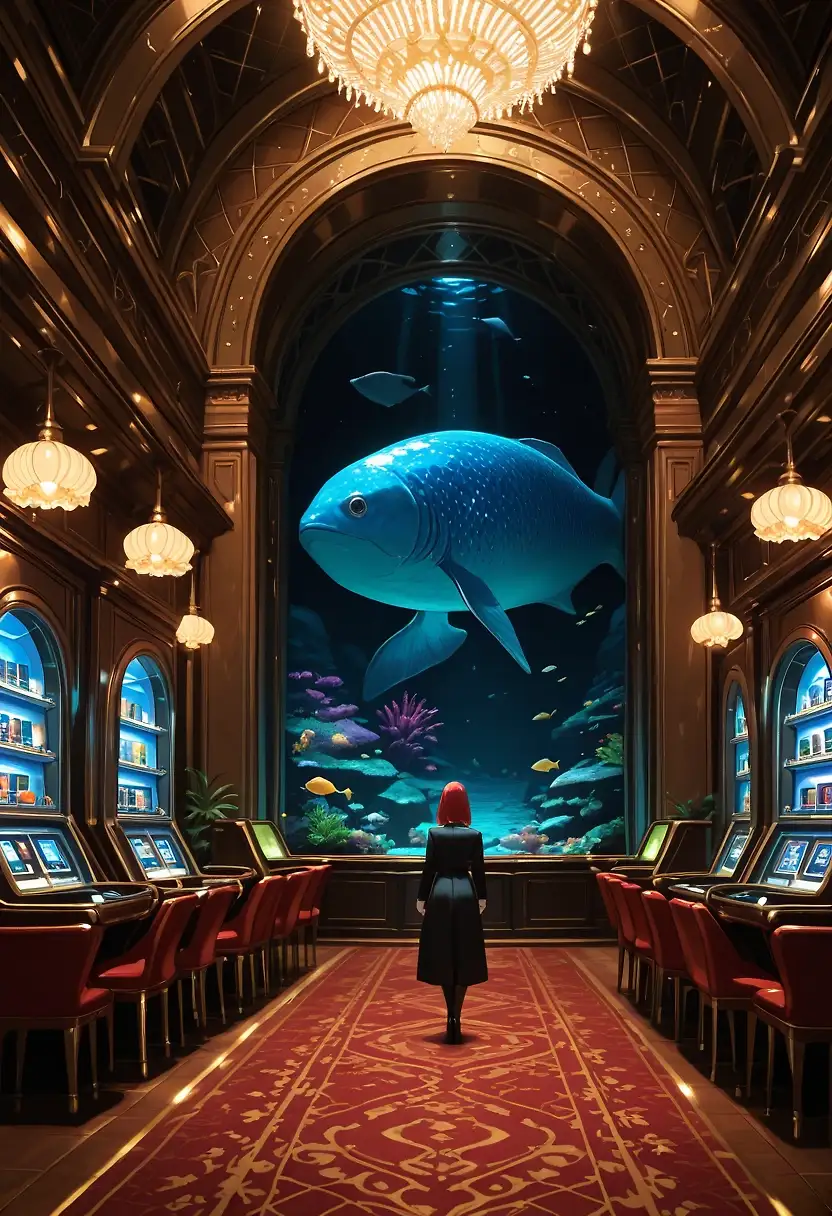 AI art "Underwater casino 🎰🍀🍀🍀"
