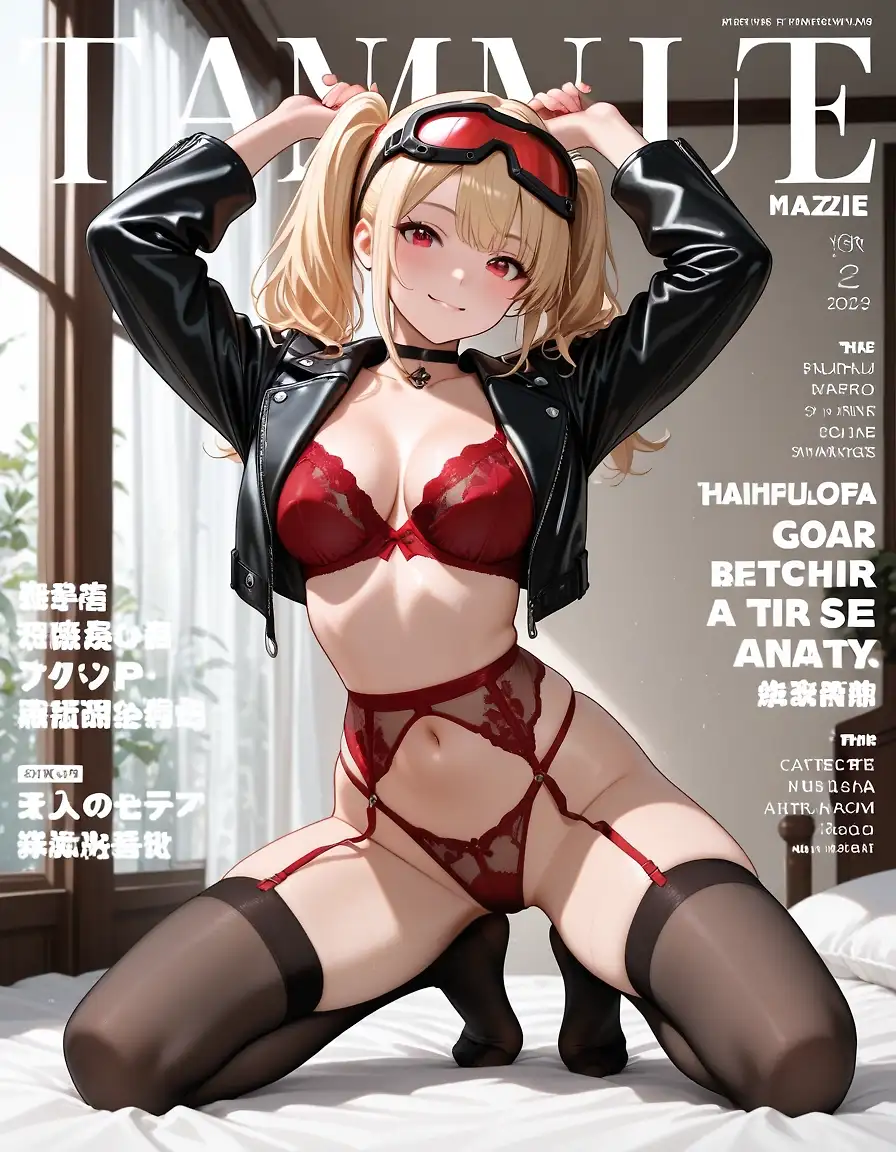 AI art "Magazine Cover: Cherry Bomb"