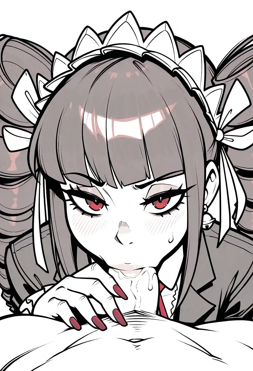 AI art 'She lost a bet...' with user description '...to the luckiest boy'