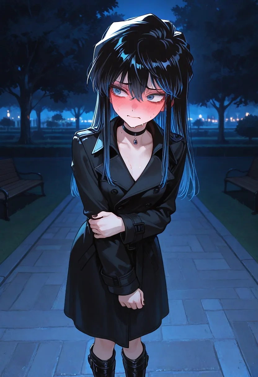 Night-time walk with Anara