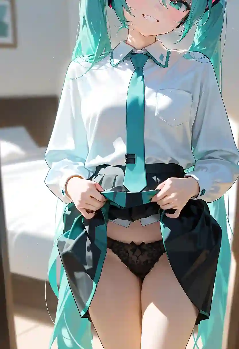 AI art "Hatsune Miku Meets a Fan"