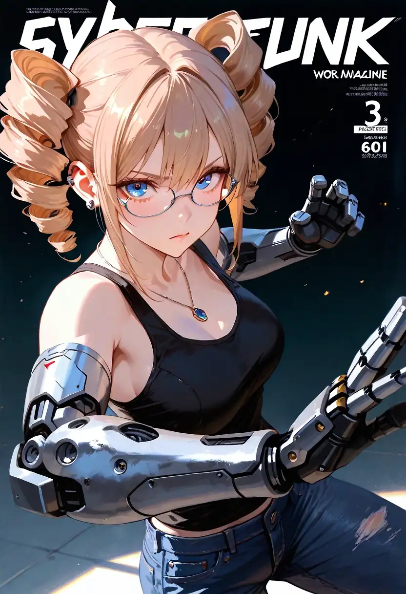 AI art 'Vote for Hanas univers!' with user description 'I'm the point where it's getting import for the story who will get potential allies and enemys of Hana. There 3 major universes i have in mind Cyberpunk 2077, Shadowrun or Bubblegum Crisis.

Here are some infos to singel universes:

Cyberpunk 2077: The biggest Cyberpunk games of the last years.
Allies: NCPD
Opponent: Arasaka or Militech
Possible encounters with: V or some of the edgerunners

Shadowrun: A pen and paper roleplay game that runs for decades.
Allies: Ares Knight Errant as sample in shadowrun the possibilities are nearly unlimited.
Opponent: Saeder-Krupp or Renraku
Possible encounters with: every P&P character ever made 😅

Bubblegum Crisis: A anime series from the late eightys but it's still uptodate and still one of the best Cyberpunk Animes that i ever saw.
Allies: AD Police
Opponent: Genom
Possible encounters with: The Knight Sabers, Leon, Daily

No easy choise every univers has gerat possibilities for story telling.'