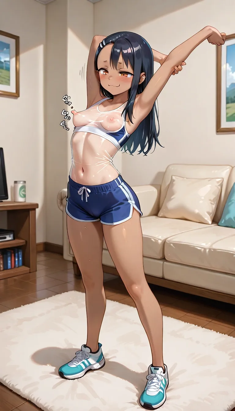 AI art "Nagatoro training for summerbody"
