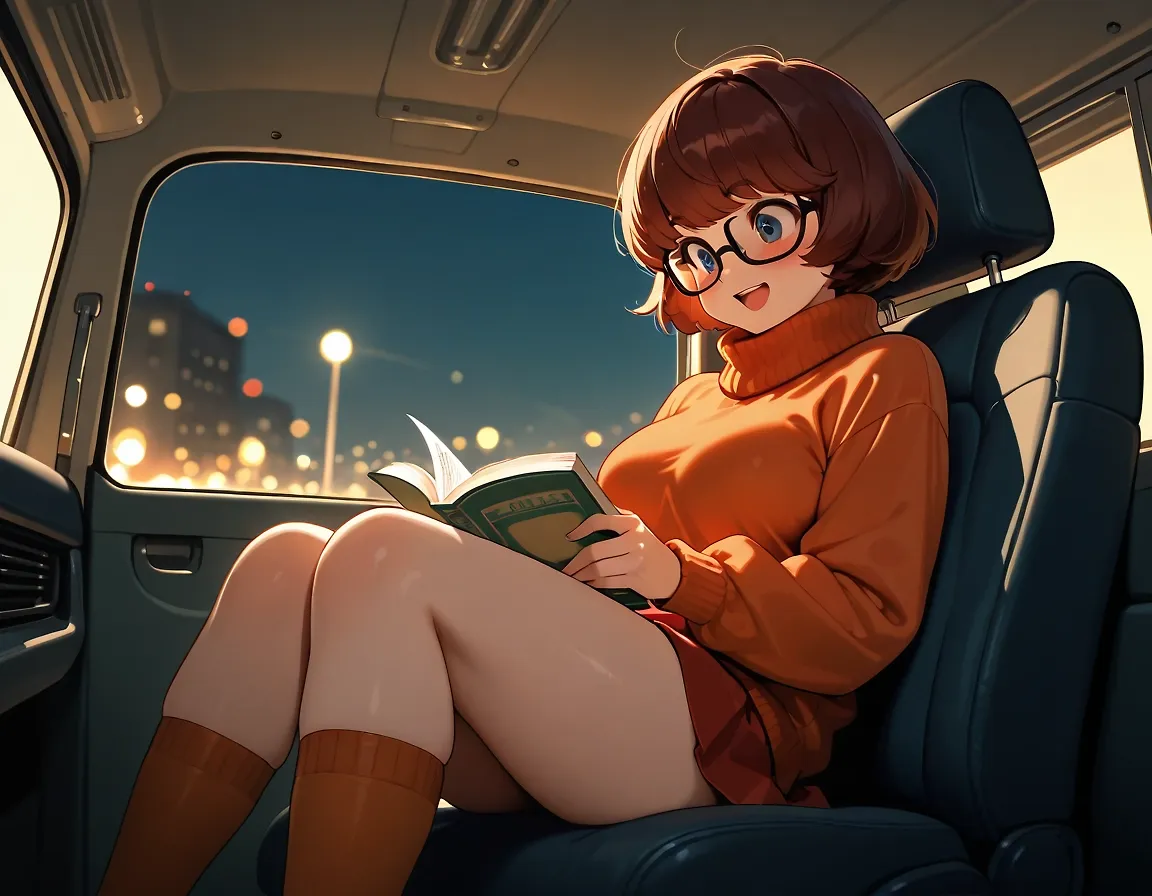 Velma enjoying her day off