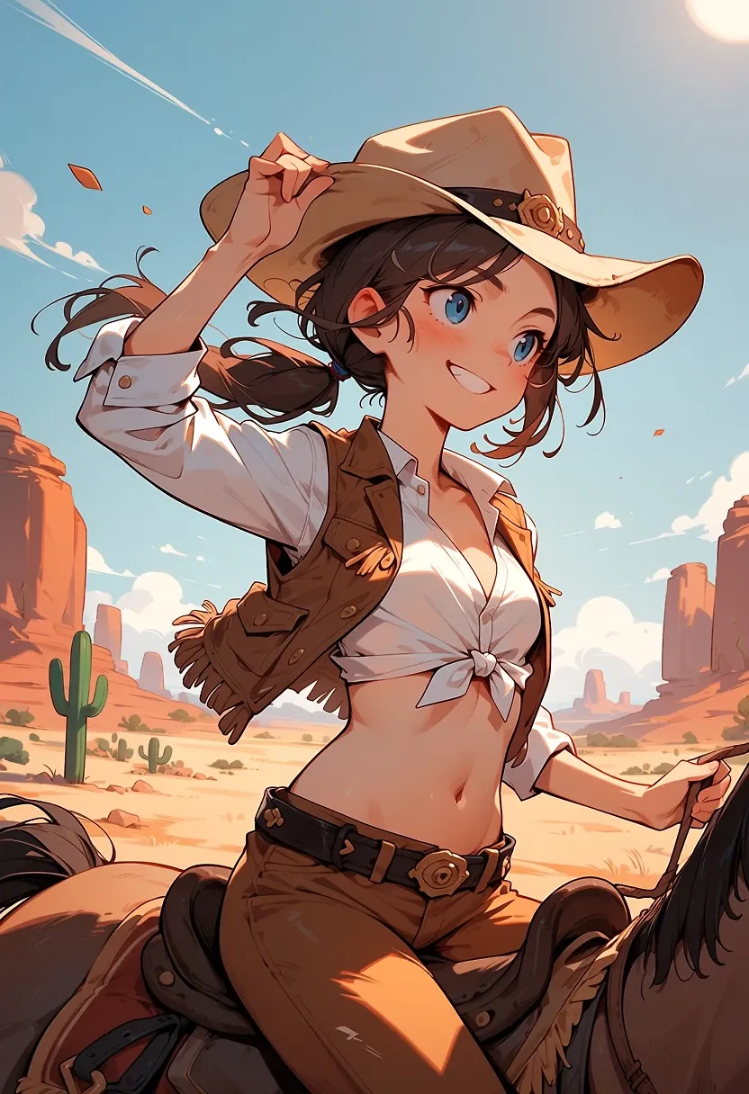 AI art "A day in the west"