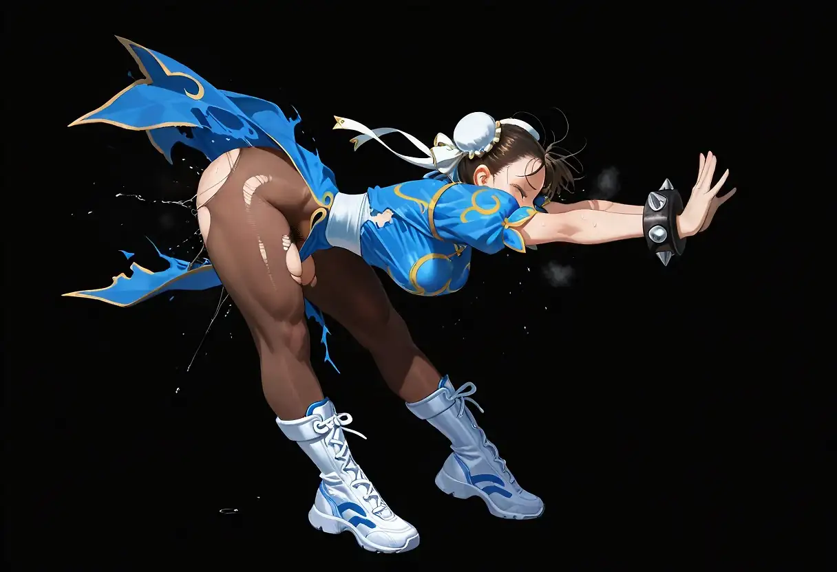 AI art "Chun Li Kikoken"