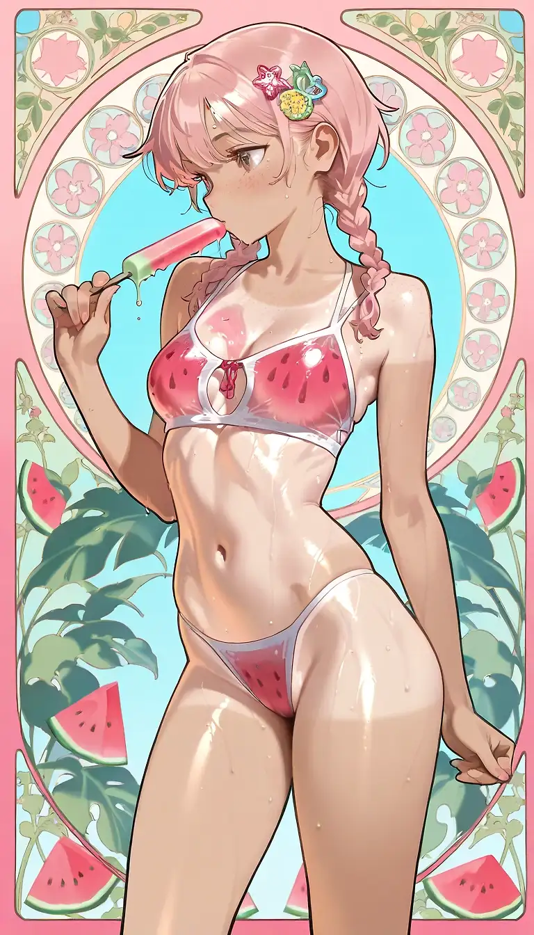 AI art "🍉💗"