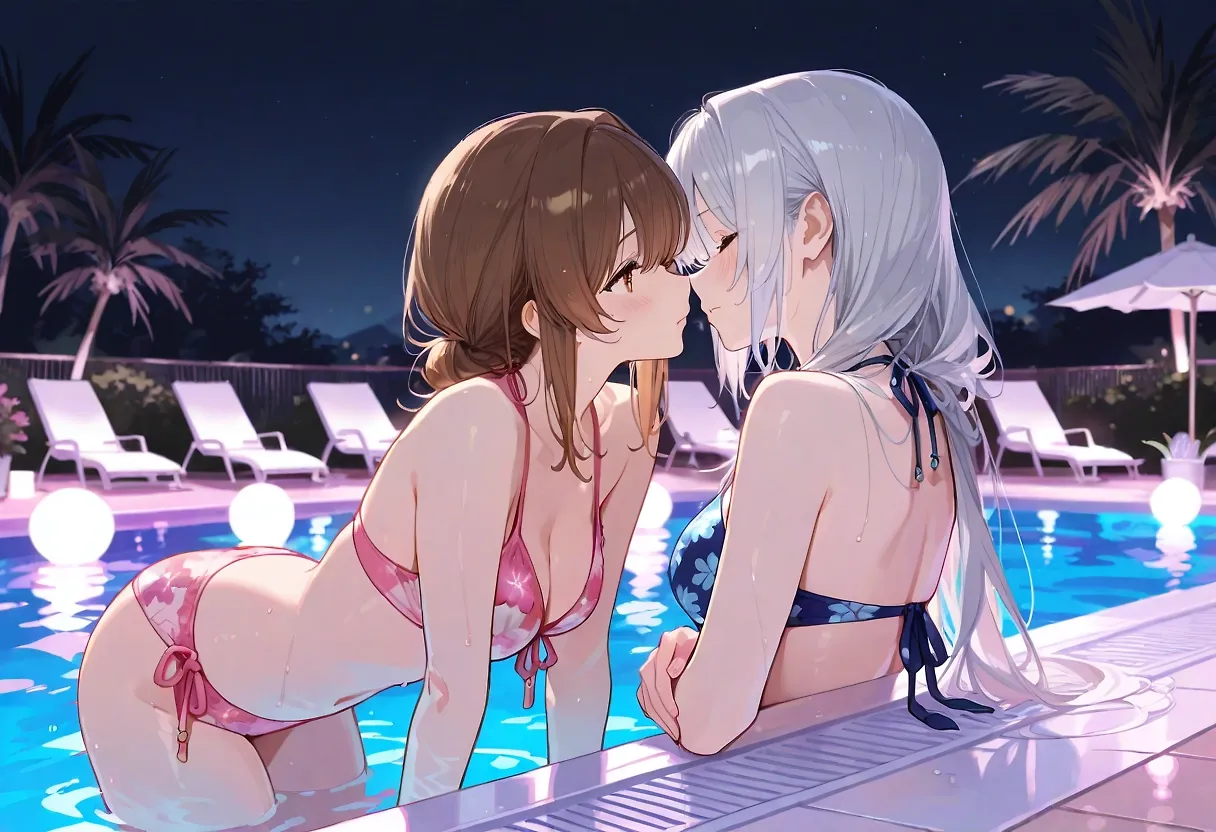 Poolside Night