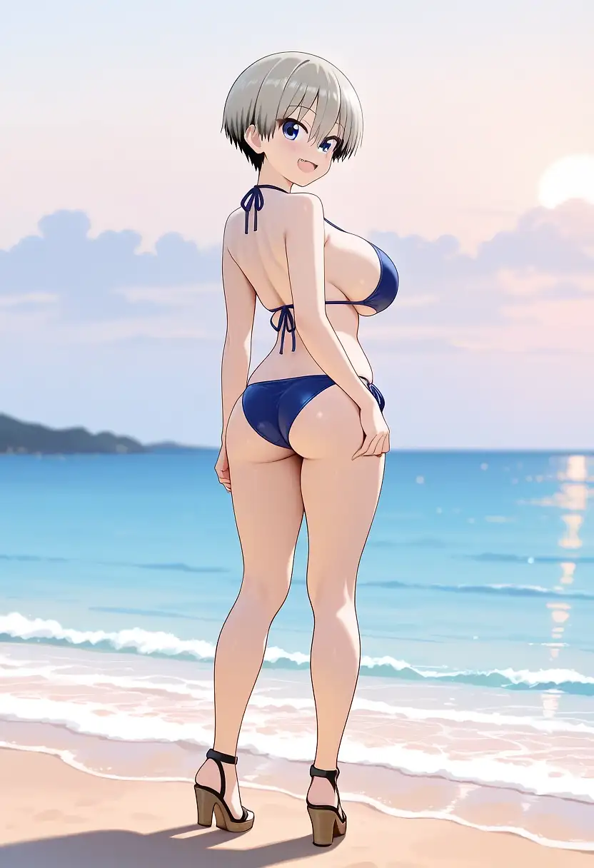 AI art 'Uzaki  Hana (beach)'