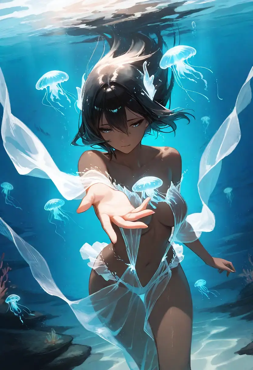 AI art 'Underwater Siren'