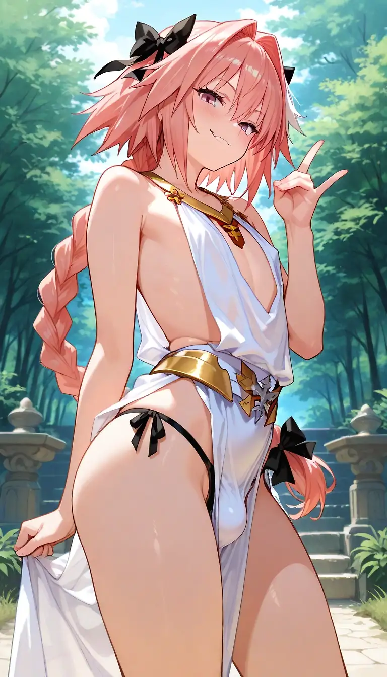 AI art "Astolfo cosplay"