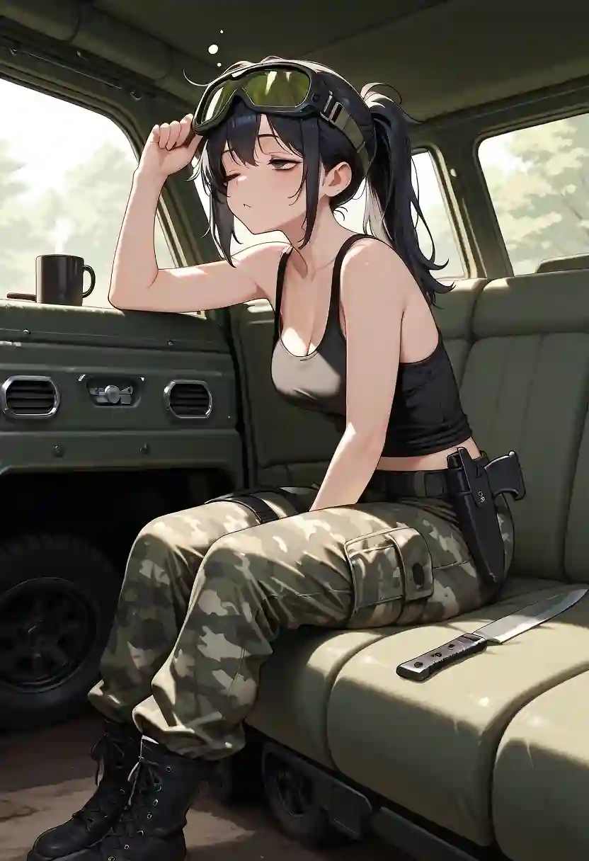 AI art 'Stealth-Chan Misc Collection' with user description 'Working on more stuff for my OCs, but enjoy these extras in the interim.
(Stealth-Chan will return in Avengers Doomsday)'