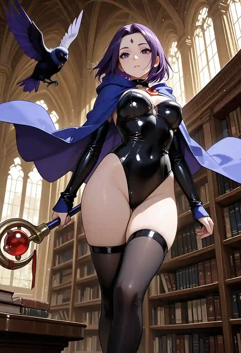 AI art 'some failed attempts' with user description 'tried to get Raven wearing Frieren's outfit...it didnt work lol'