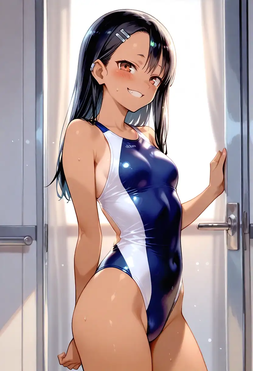 AI art "Nagatoro, swimsuit"