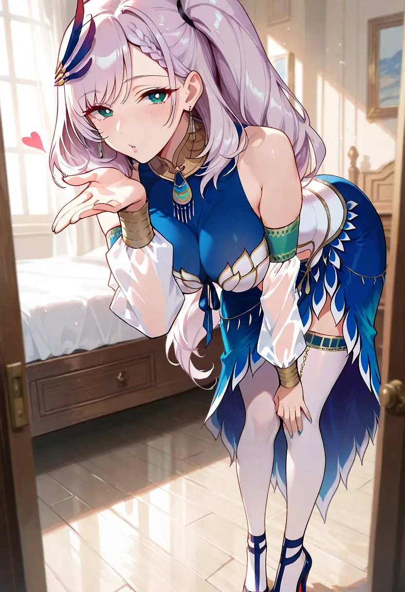 Reine blowing a kiss