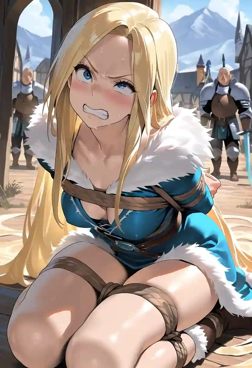 AI art "Nordic girl captured"