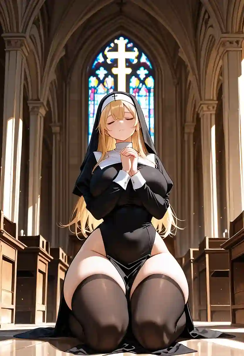 AI art 'Sinful nun'