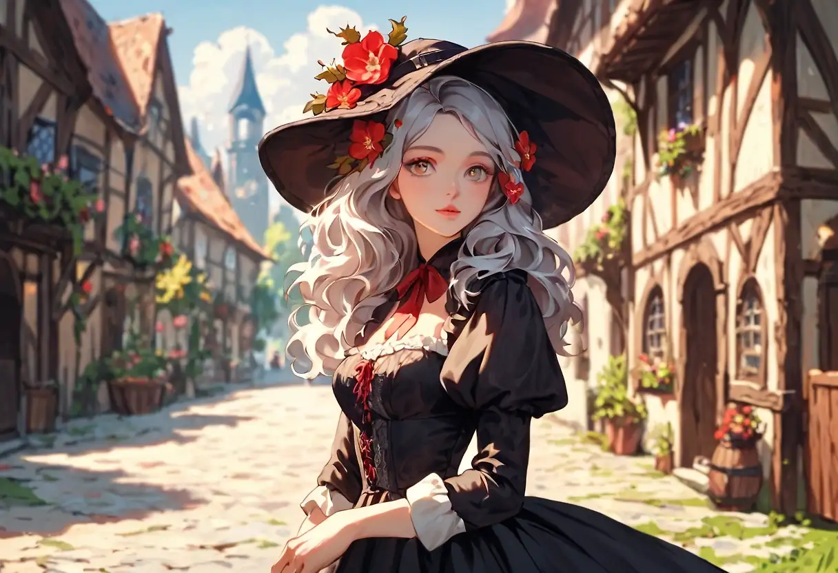 AI art 'Medieval town,'