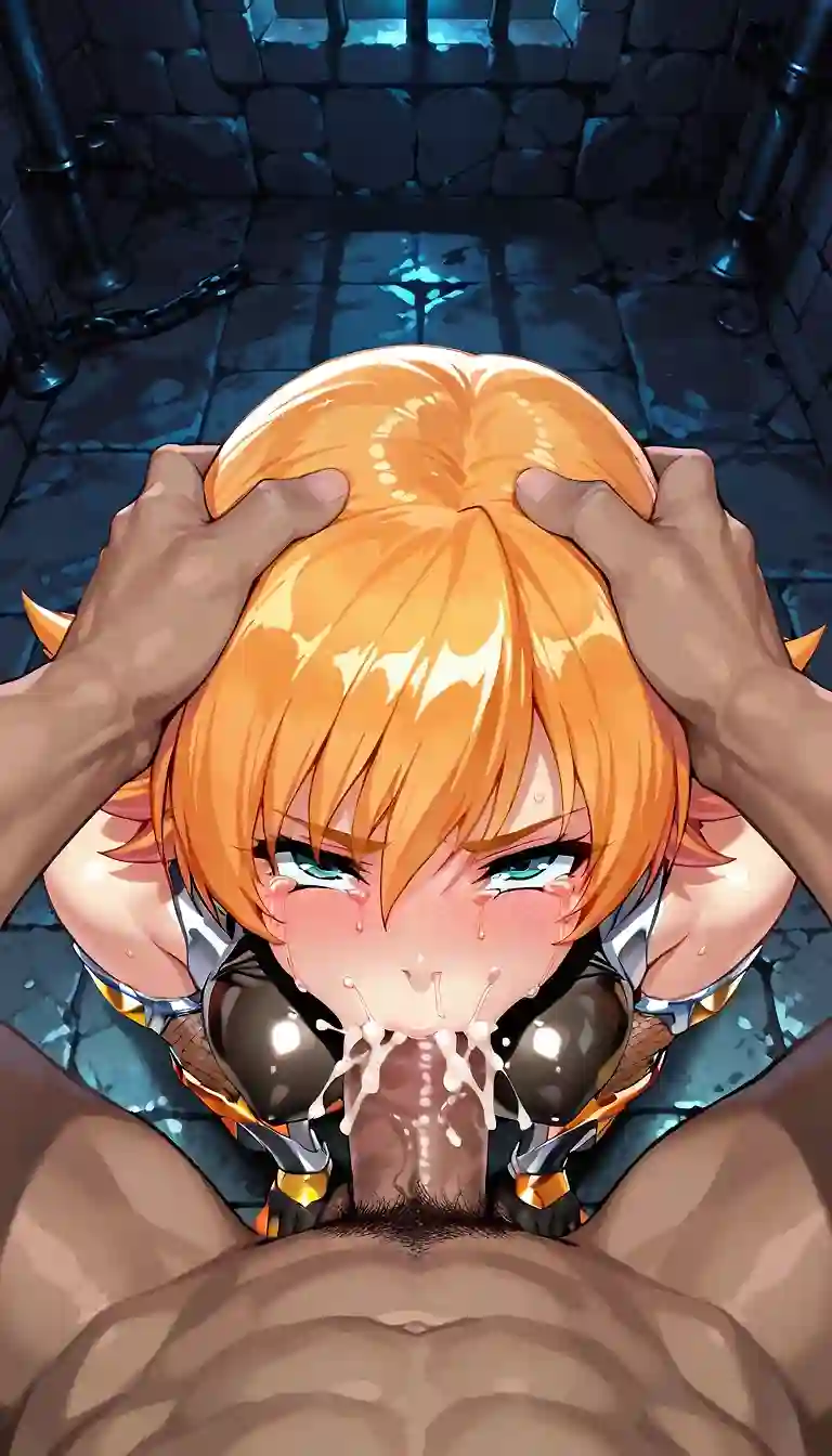 AI art "Taimanin fellatio"