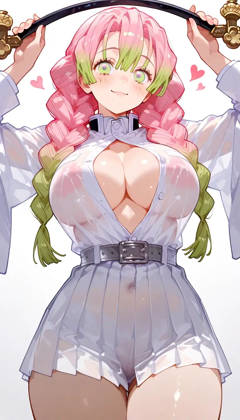 AI art 'That girl from the example (1)' with user description 'I'll start letting you try various things little by little from now on.'