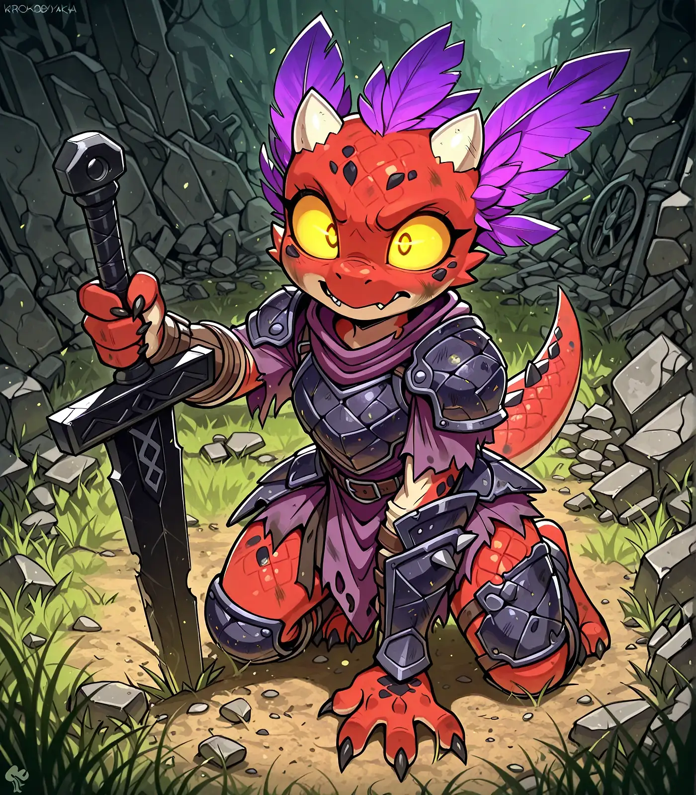 AI art "Kobold Cutie"