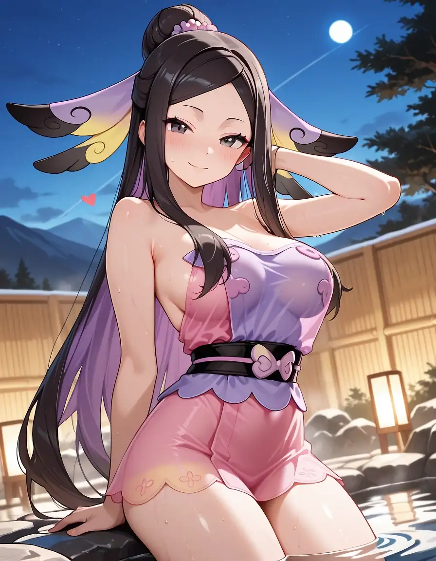 AI art "Fairy of the onsen"