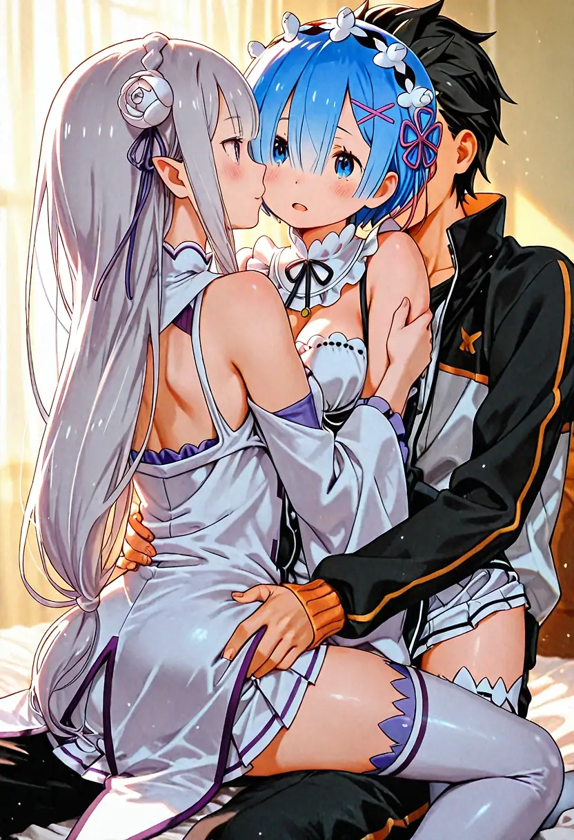AI art "Emilia and Rem 2"