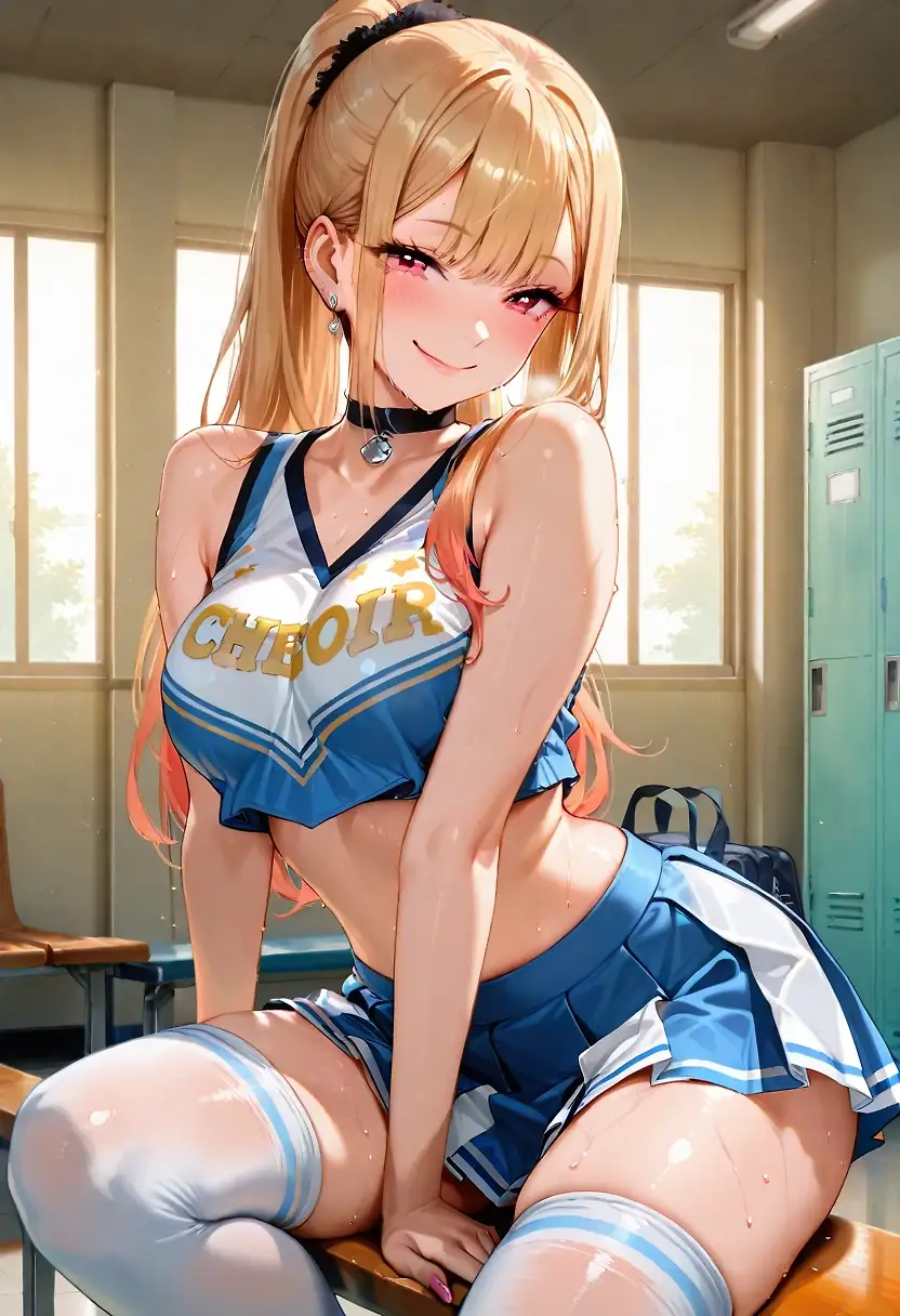 AI art 'Kitagawa Cheerleader'