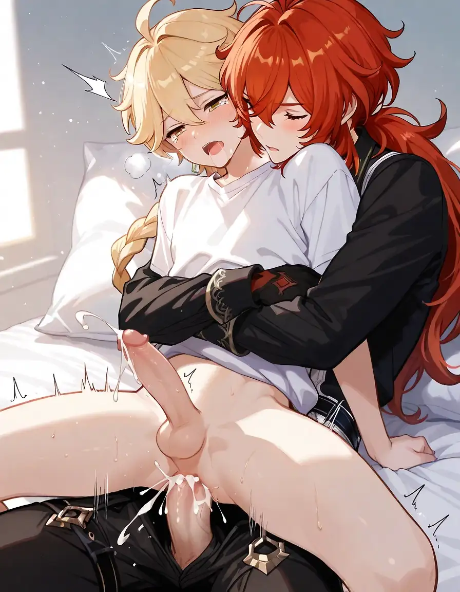 AI art 'diluc  X aether'