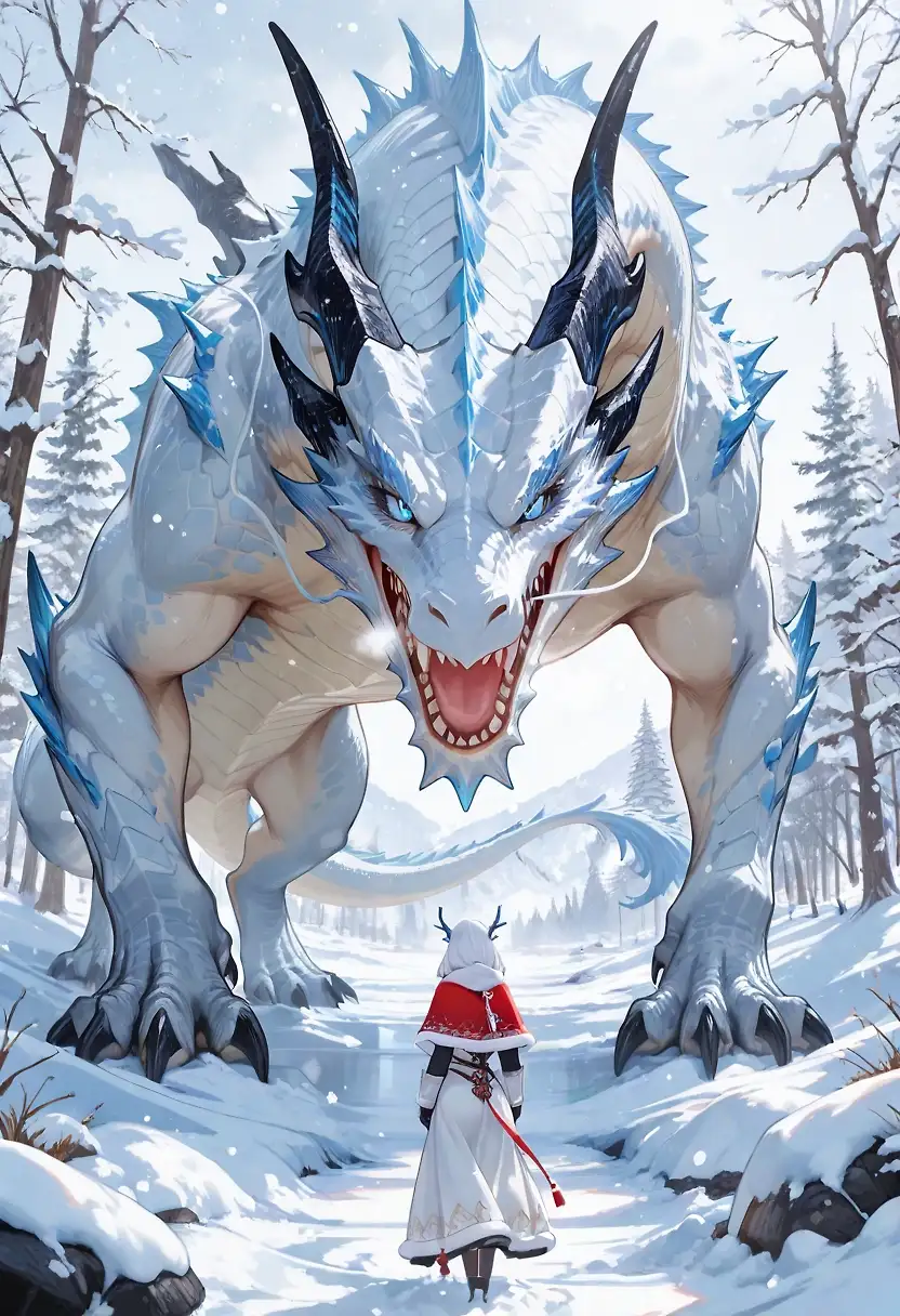 AI art "Dragon test : Ice"