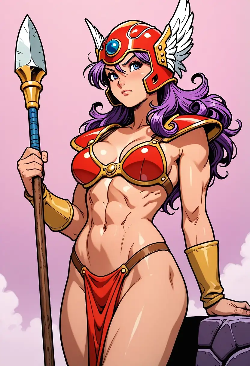 AI art 'Female Warrior DQ3'
