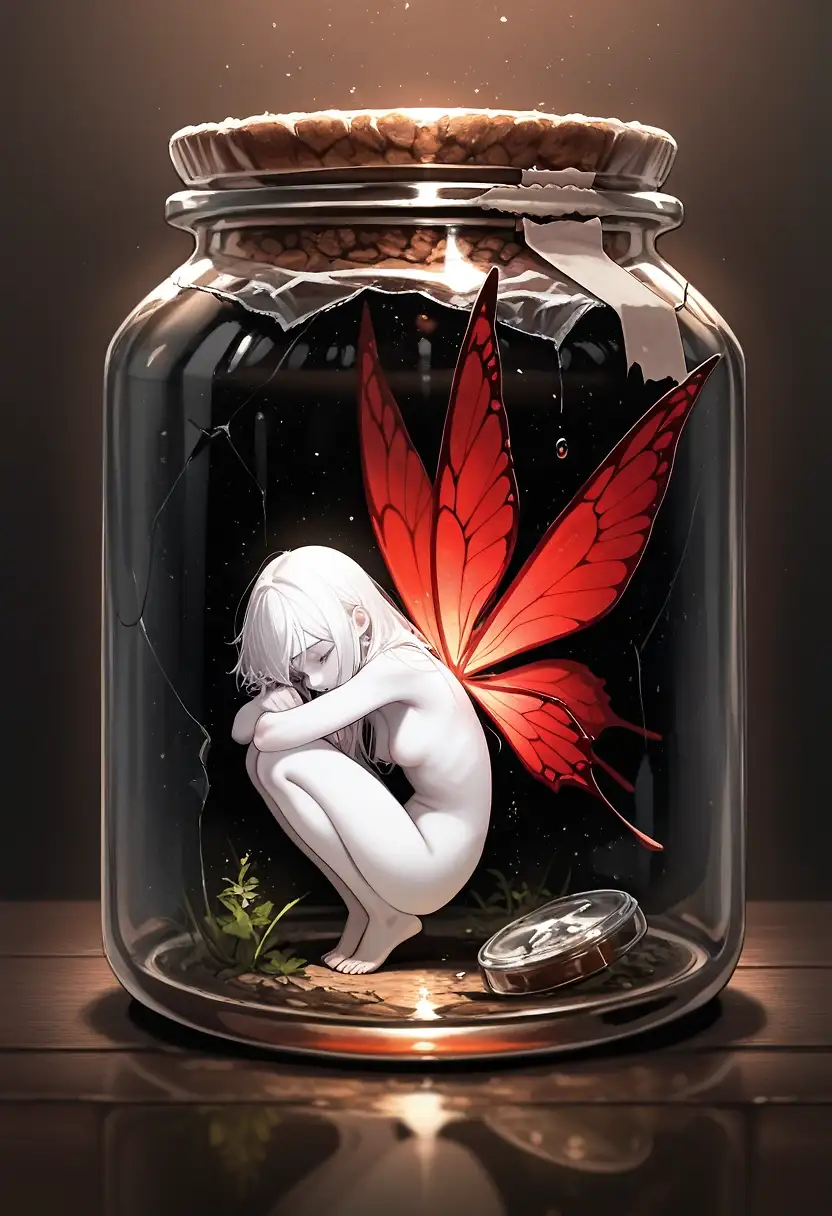 AI art 'Fairies Under Glass'