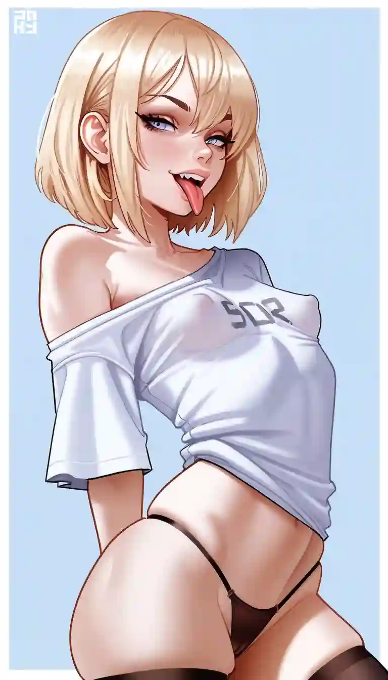 AI art "blonde baddie 2"