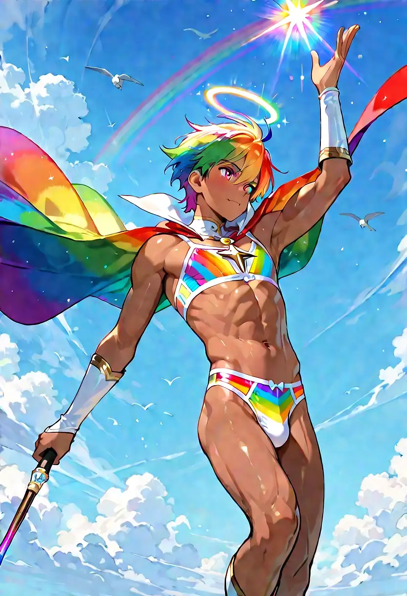 AI art "Celestial Magic Boys"