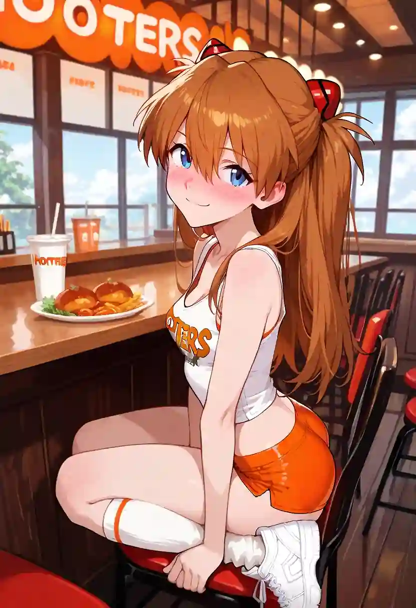 AI art "Asuka's Hooters Shift"