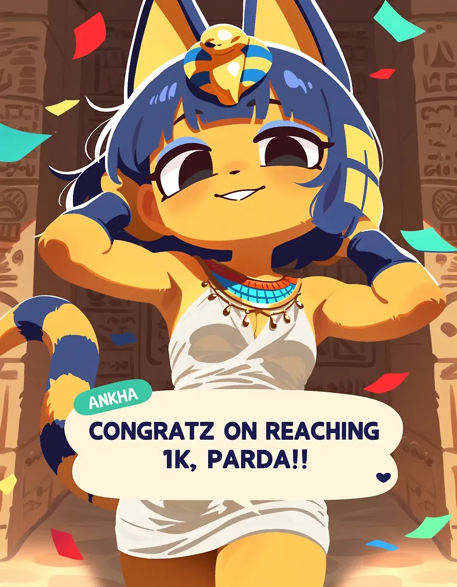 🎉 Celebrating 1K followers for @parda 🎉