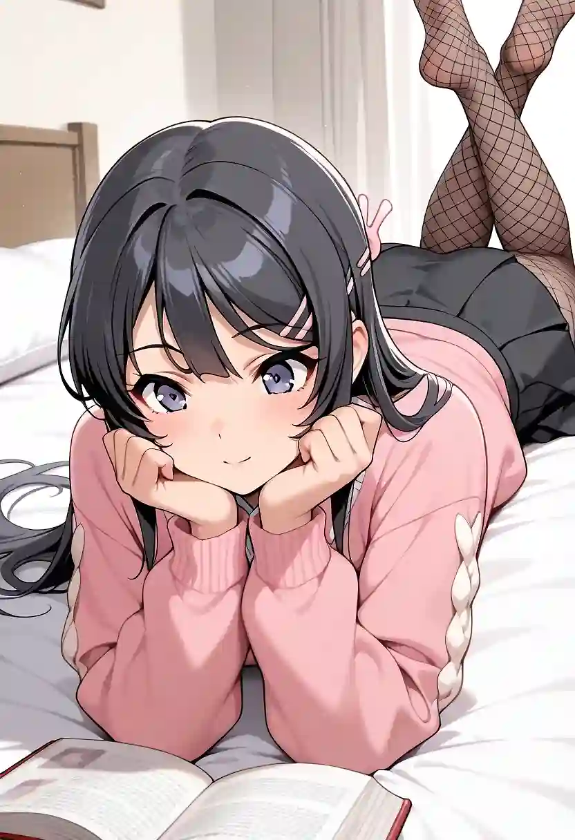 AI art 'sakurajima mai'