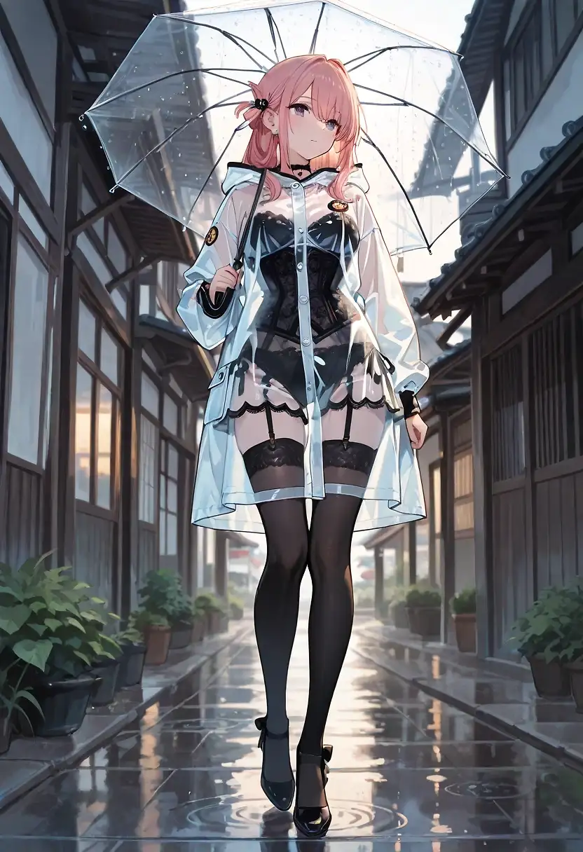 AI art 'Pin-ups on a rainy day.'