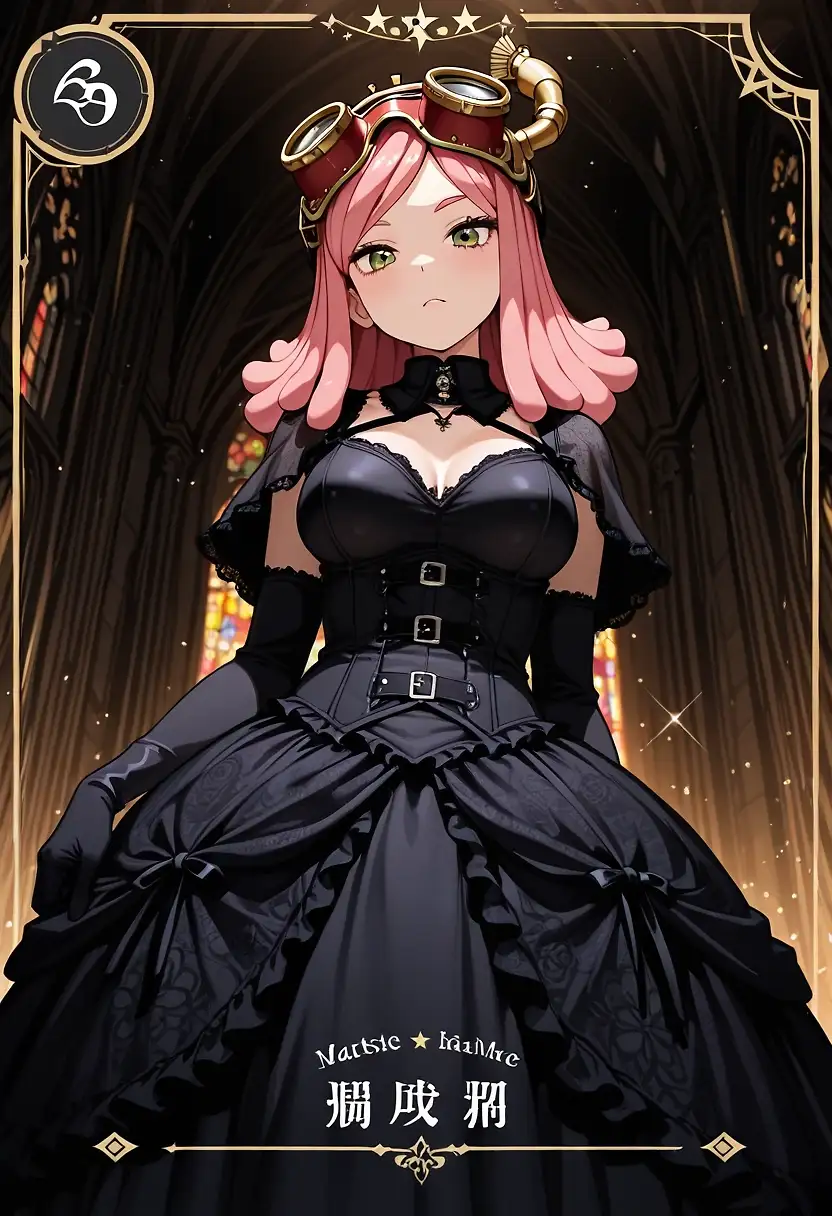 AI art 'WAIFU TCG – Gothic Heroes' with user description '@gildenstein @hollenwulf @octavian @peterco
@warmicestudios @casca_kirei-onna @heihund
@bad77 @a_casual_prompter @parda @terror2
@goobygubby @cro_bo @varcolac @smut317 
 @zerogroupe21 @saltymajor778 @zesoul @reptorn'