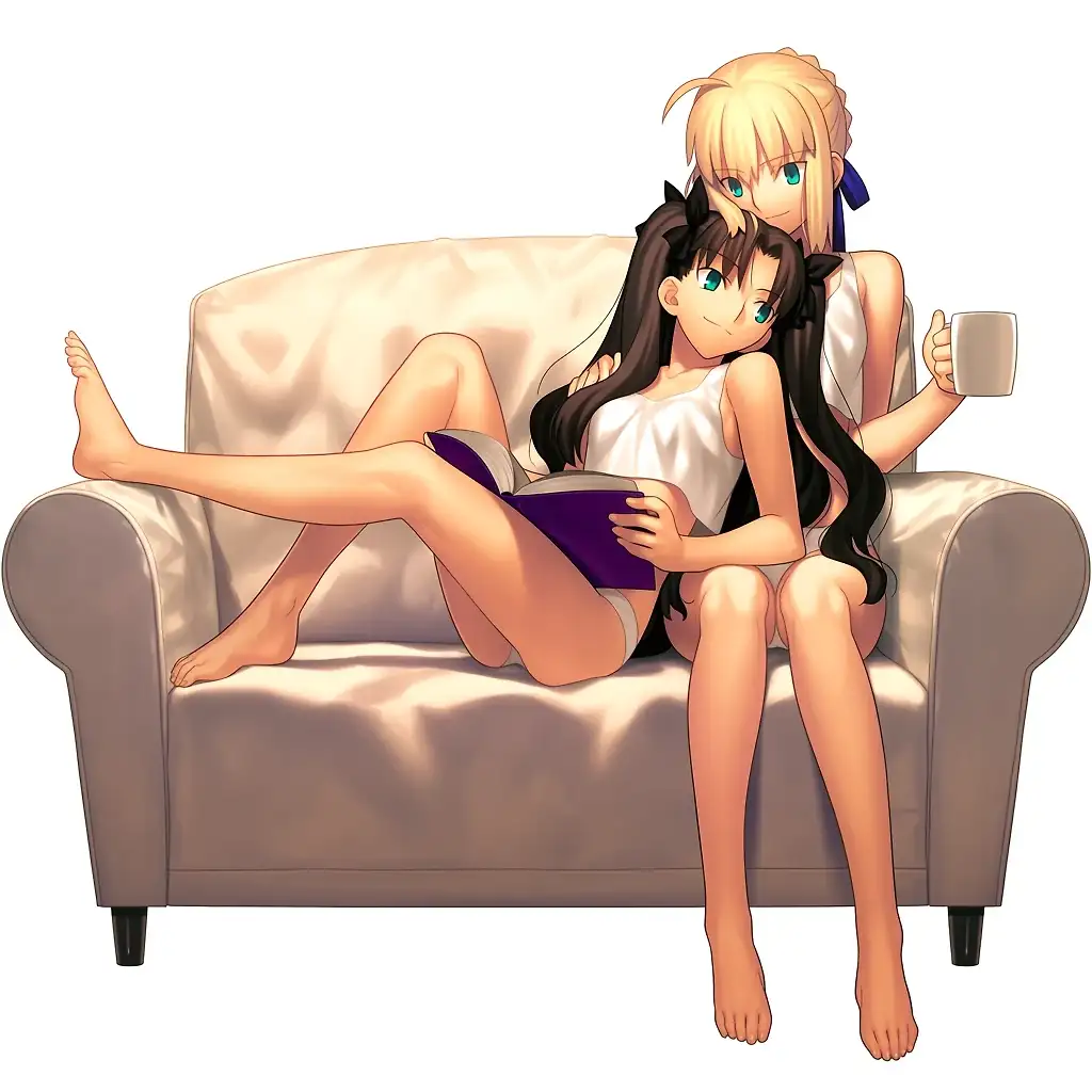 AI art 'Saber x Rin Toesaka'