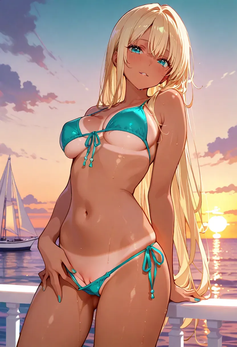 AI art "Souvenirs of Summertime" with user description "The best summer ever! 🏖️"