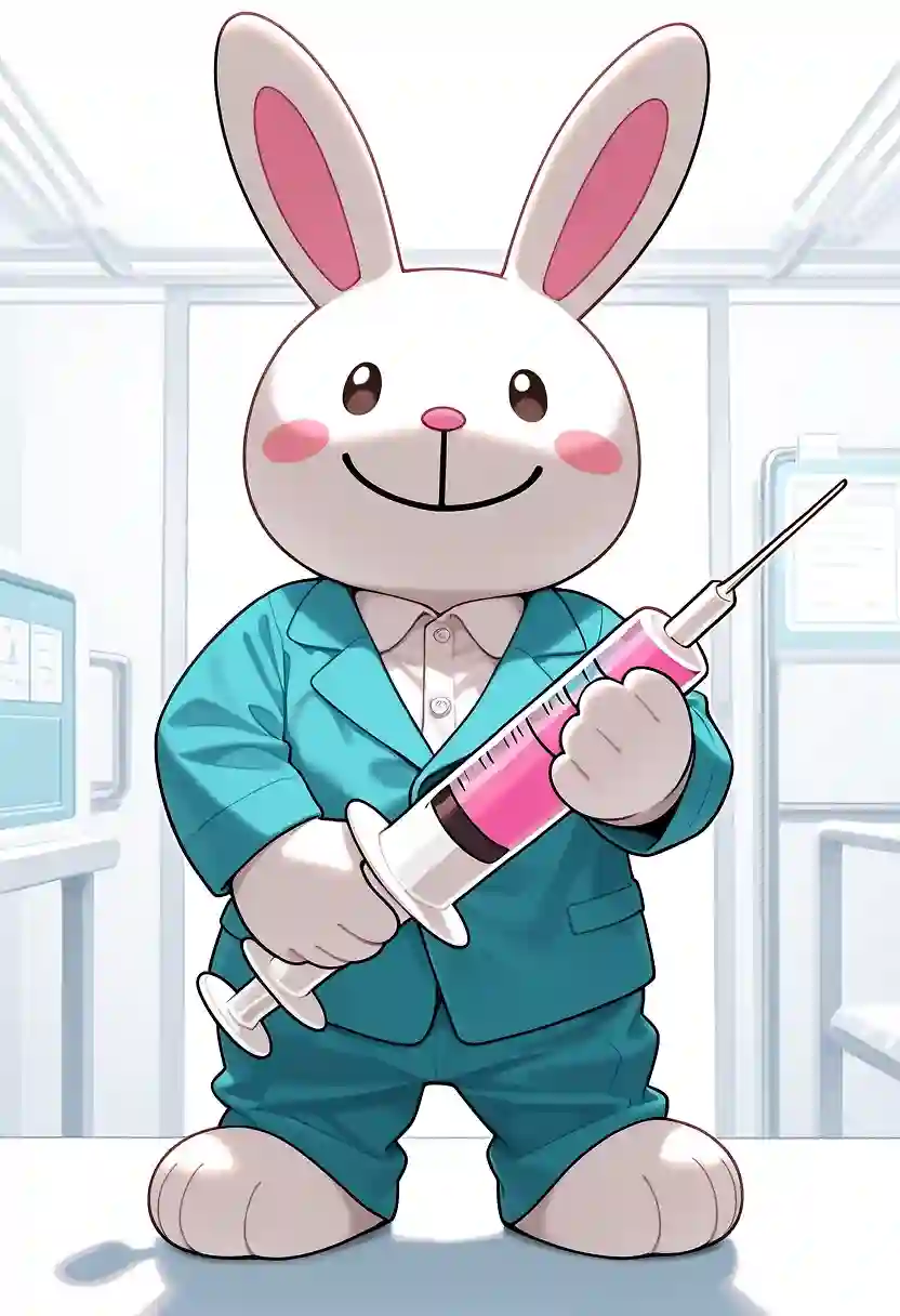 AI art 'happy rabbit'