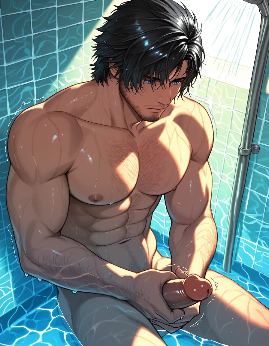 Clive Masturbating in the Shower <3